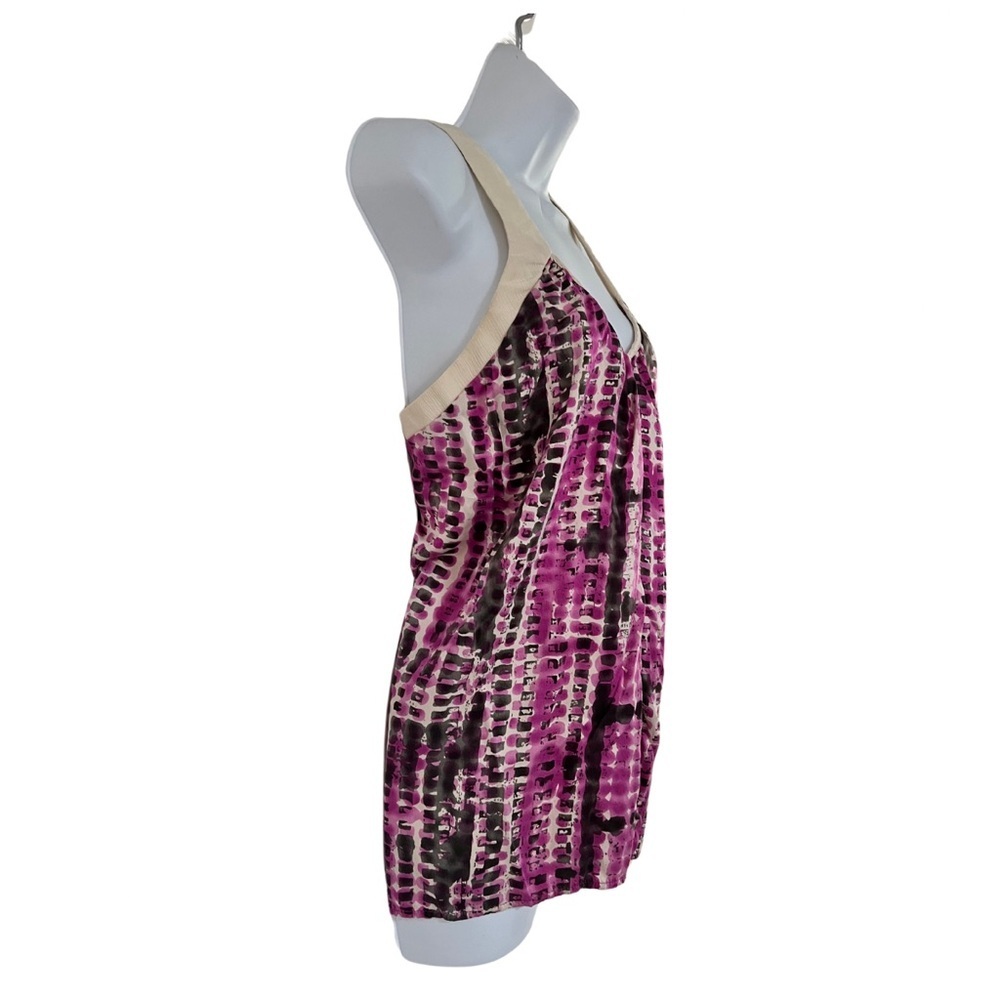 Karen Zambos Vintage Couture 100% Silk Ruched Sleeveless Top | Size 6 - Picture 2 of 6